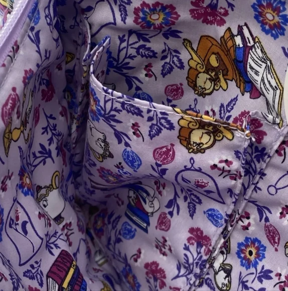 VERA BRADLEY x DISNEY Beauty and the Beast Belle Floral Weekender Travel Bag Nwt - Picture 2 of 2